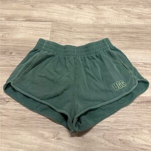 UGG Women's Forest Green Fleece Lounge Shorts Size Medium